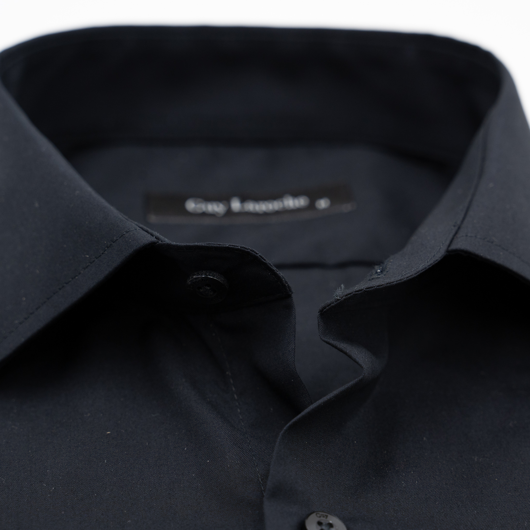 Πουκάμισο Guy Laroche μονόχρωμο μαύρο regular fit GLEW28208_CL_4 - Image 2