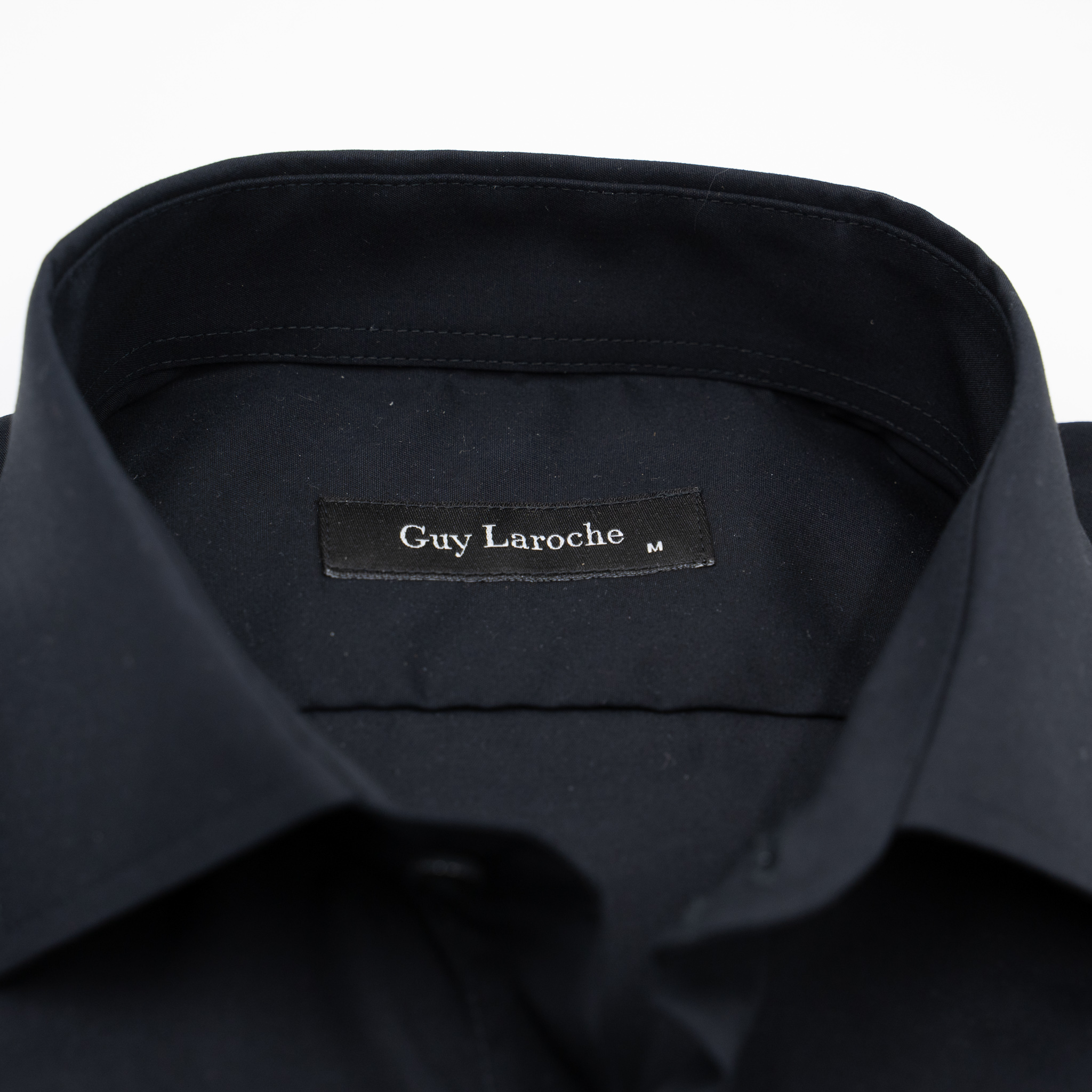 Πουκάμισο Guy Laroche μονόχρωμο μαύρο regular fit GLEW28208_CL_4 - Image 4