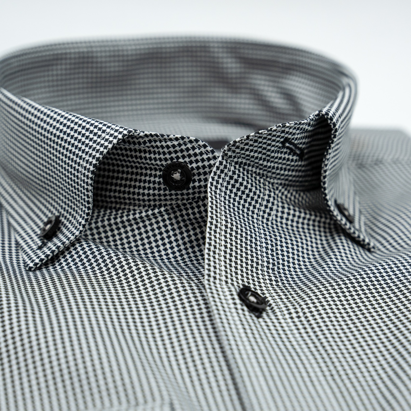 Πουκάμισο Guy Laroche ασπρόμαυρο πιε ντε πουλ regular fit GLEW28703_BD_1 - Image 2