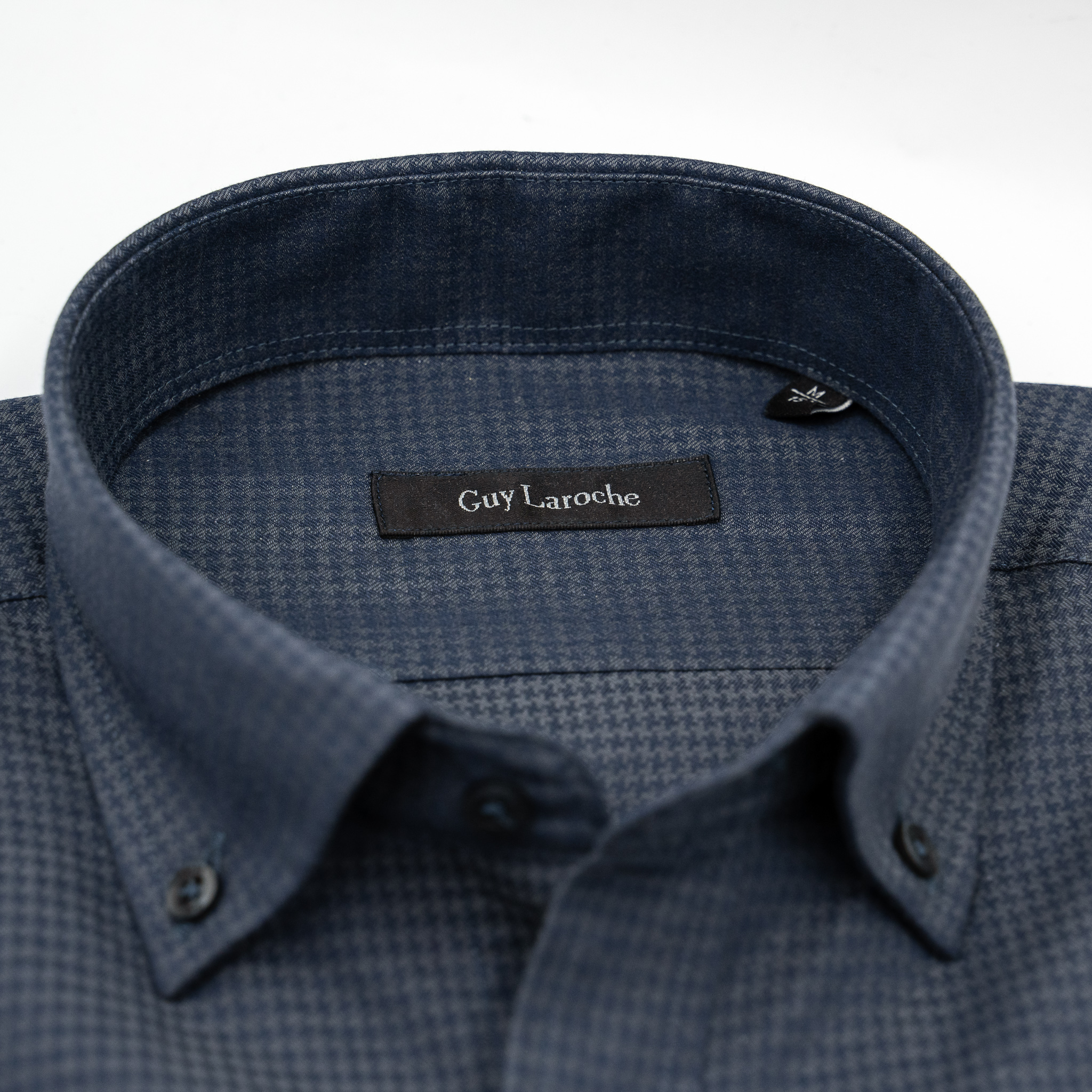 Πουκάμισο Guy Laroche μπλε πιε ντε πουλ regular fit GLEW28706_BD_3 - Image 4