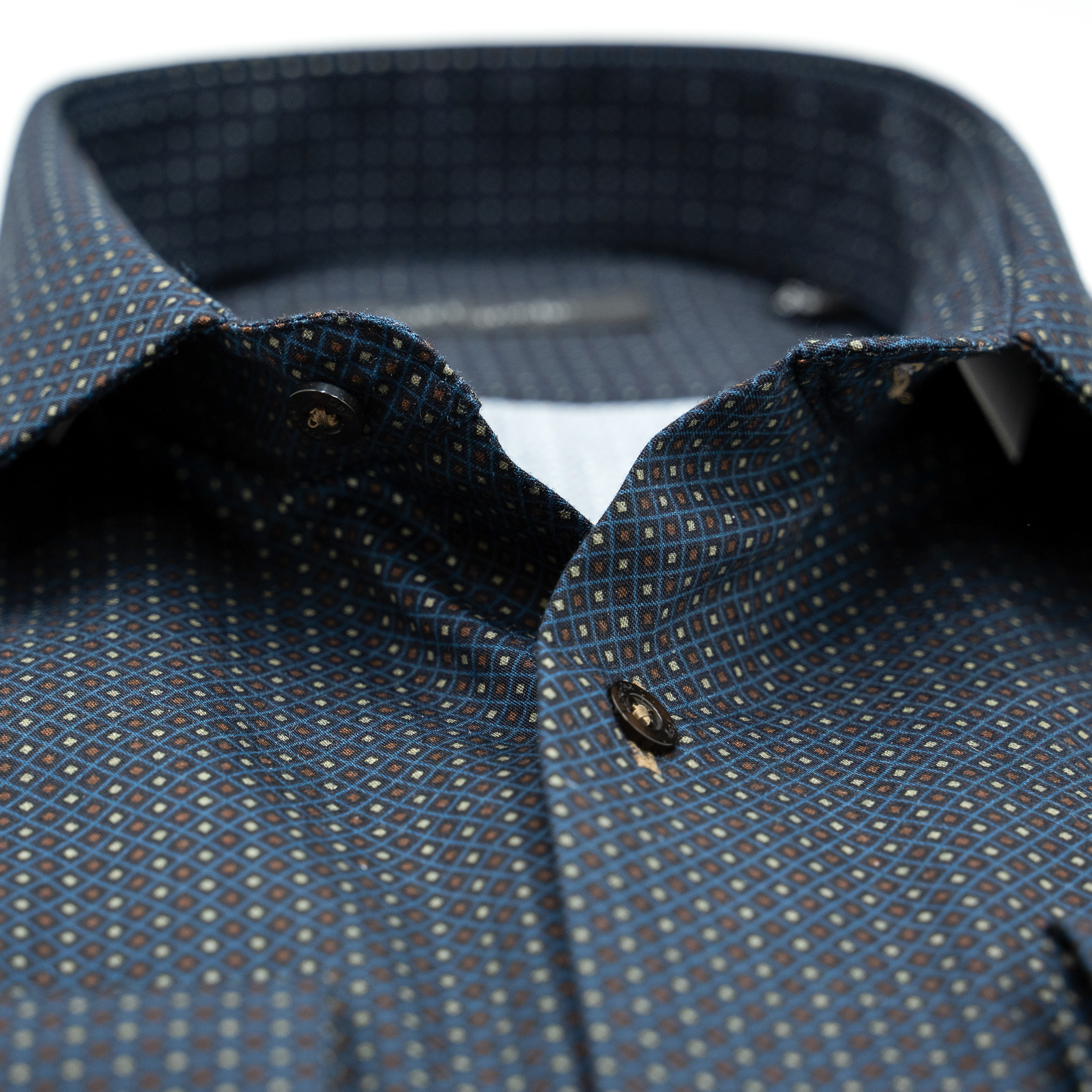 Πουκάμισο Guy Laroche μπλε με μικροσχέδιο regular fit GLEW28718_CL_2 - Image 2