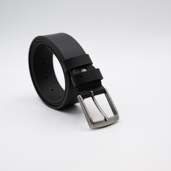 Ζώνη δερμάτινη Guy Laroche σπορ μαύρη GLF482_1