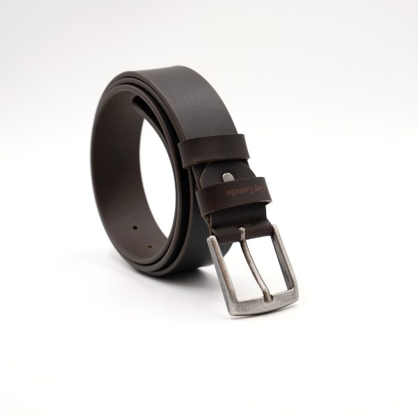 Ζώνη δερμάτινη Guy Laroche σπορ καφέ GLF482_2 - 120, Καφέ