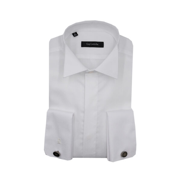 Πουκάμισο σμόκιν Guy Laroche λευκό regular fit GLES18501_CLSM_1