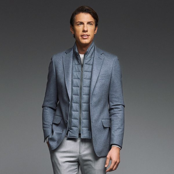 Σακάκι Guy Laroche ραφ με αποσπώμενη μόστρα fit line GLEW23621_10121VF_60-7