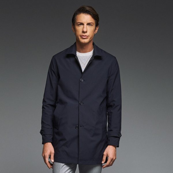 Καμπαρντίνα διπλής όψης Guy Laroche μαύρο/μπλε regular fit GLEW244037_1