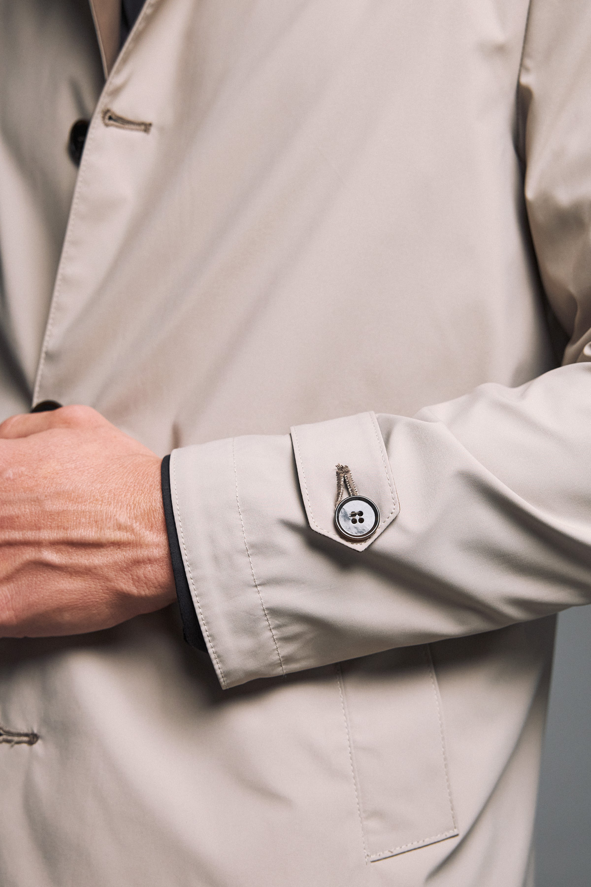 Καμπαρντίνα διπλής όψης Guy Laroche μπεζ/καφέ regular fit GLEW244037_2 - Image 12