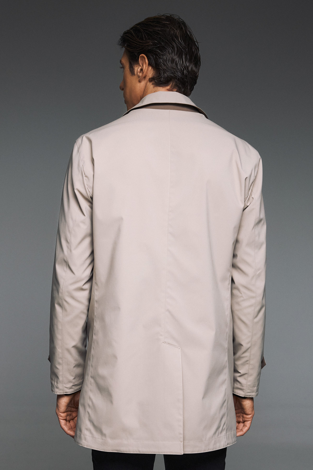 Καμπαρντίνα διπλής όψης Guy Laroche μπεζ/καφέ regular fit GLEW244037_2 - Image 14