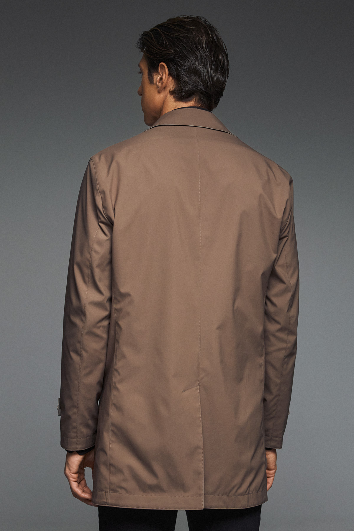 Καμπαρντίνα διπλής όψης Guy Laroche μπεζ/καφέ regular fit GLEW244037_2 - Image 6