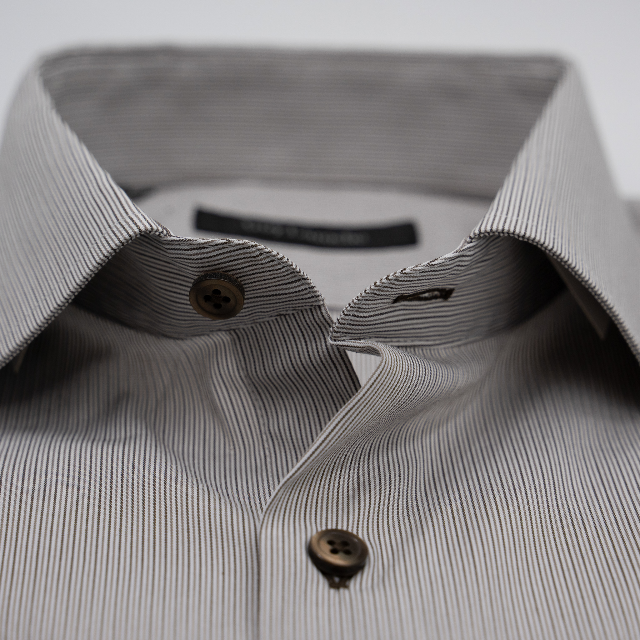 Πουκάμισο Guy Laroche καφέ ριγέ regular fit GLFS18312_CL_1 - Image 2