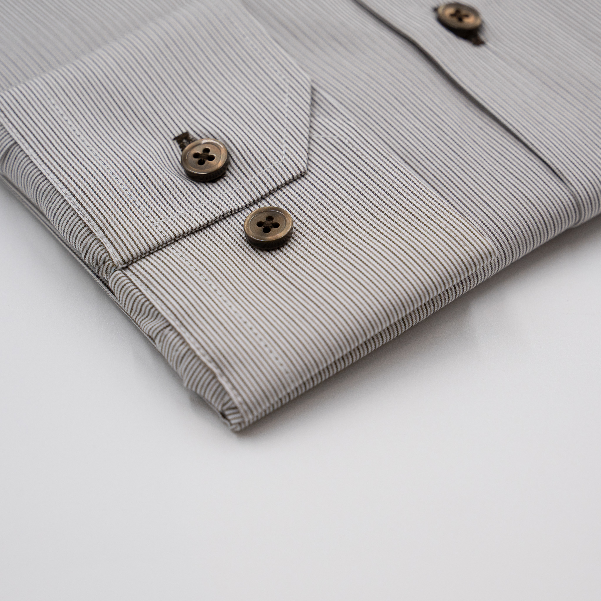 Πουκάμισο Guy Laroche καφέ ριγέ regular fit GLFS18312_CL_1 - Image 3