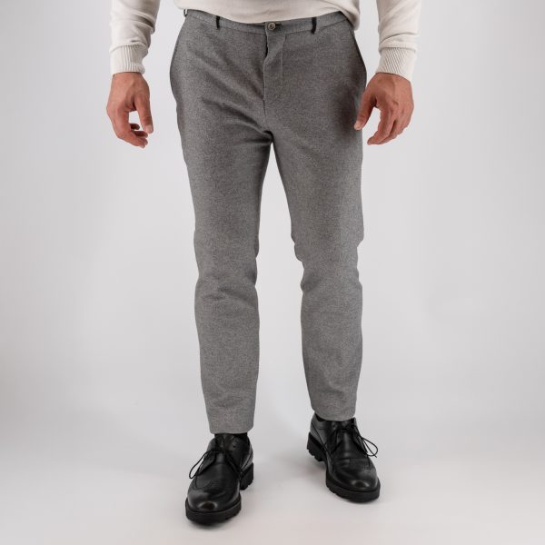 Παντελόνι με λάστιχο Guy Laroche γκρι αρζάν modern fit GLEW22621_2088_60-12