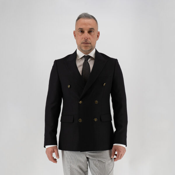 Σακάκι σταυρωτό Guy Laroche μαύρο fit line GLEW23103_10957_BLACK - 62, Μαύρο