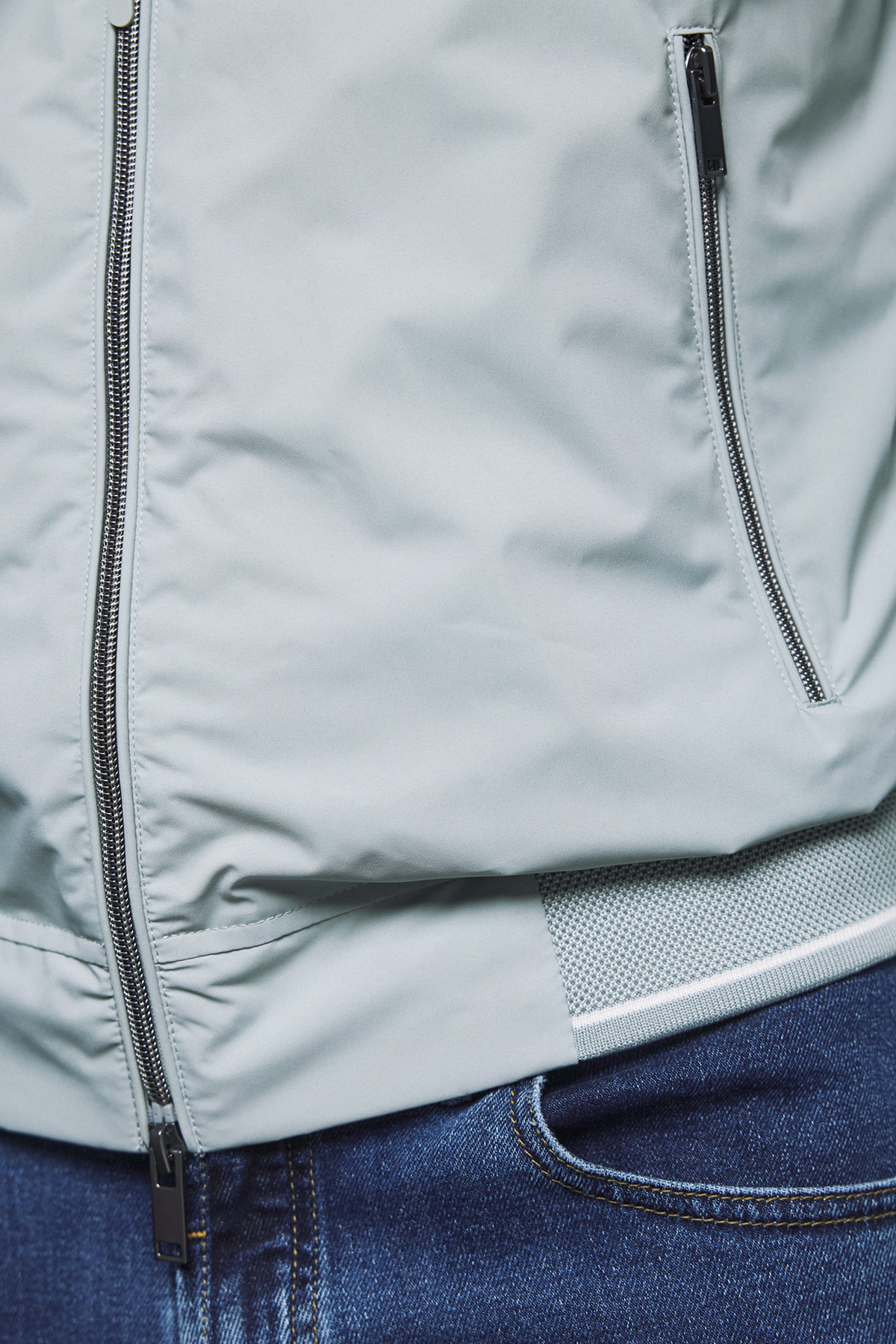 Μπουφάν καλοκαιρινό με λάστιχο Guy Laroche στο χρώμα της μέντας regular fit GLES41359_05 - Image 10