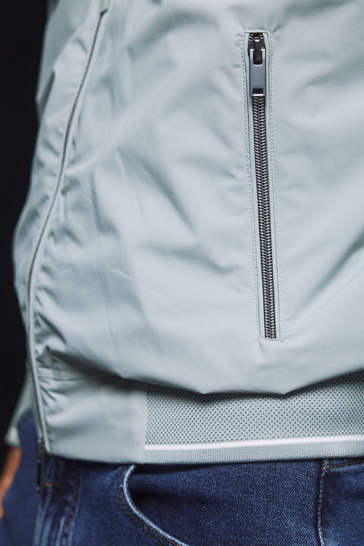 Μπουφάν καλοκαιρινό με λάστιχο Guy Laroche στο χρώμα της μέντας regular fit GLES41359_05 - Image 9