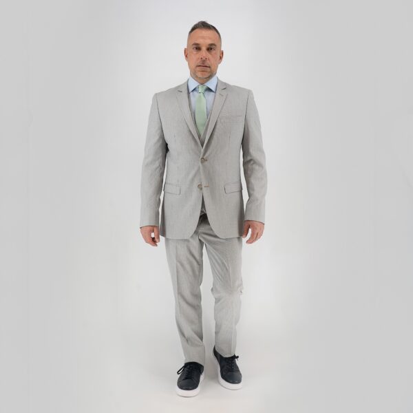 Κοστούμι με γιλέκο Guy Laroche γκρι fit line GL0911111_10121G_1