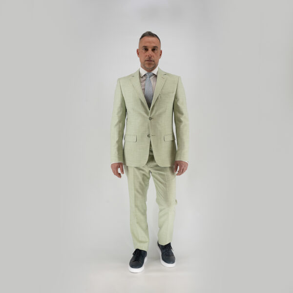 Κοστούμι με γιλέκο Guy Laroche βεραμάν fit line GL2311175_10121_22