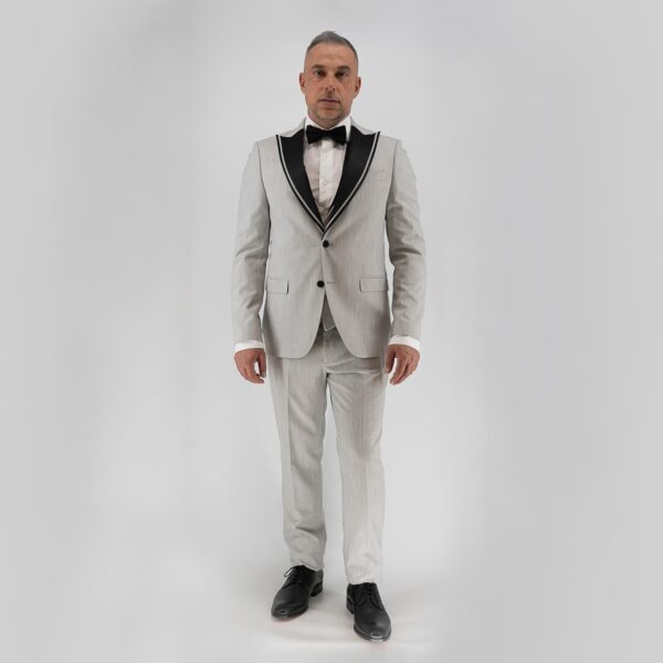 Κοστούμι με γιλέκο Guy Laroche γκρι αρζάν κι αποσπώμενο πέτο fit line GL2311821RMG_20856_10