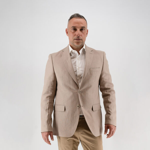 Σακάκι Guy Laroche μπεζ μισόφοδρο fit line GLES11353_20854_8