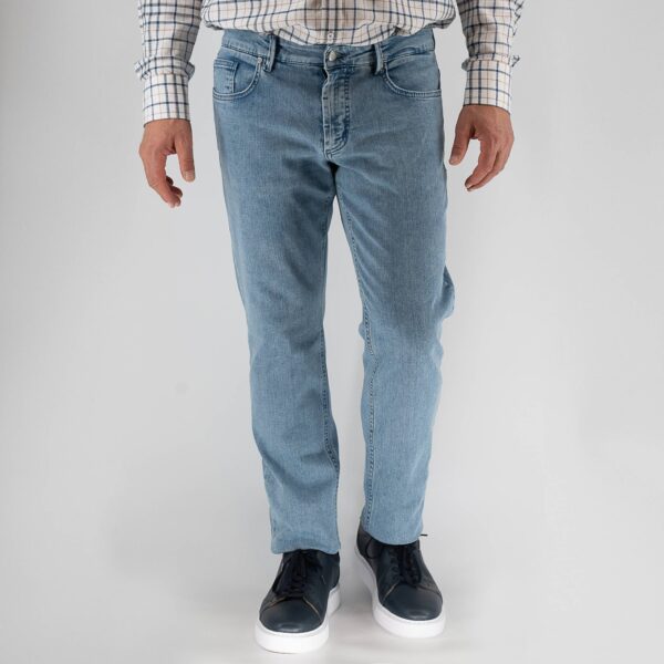 Παντελόνι Jean Guy Laroche πεντάτσεπο μπλε ανοιχτό regular fit GLFS15270_58817_1 - 33, Μπλε ανοιχτό