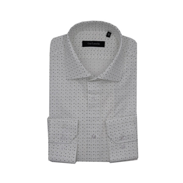 Πουκάμισο Guy Laroche με πράσινο μικροσχέδιο regular fit GLFS18717_CL_2