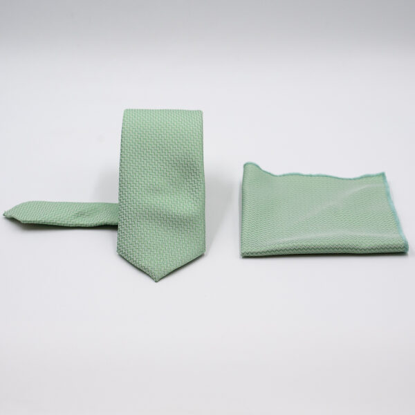 Σετ γραβάτας με ποσέτ Nino Venturi βεραμάν με μικροσχέδιο VE24S051_18