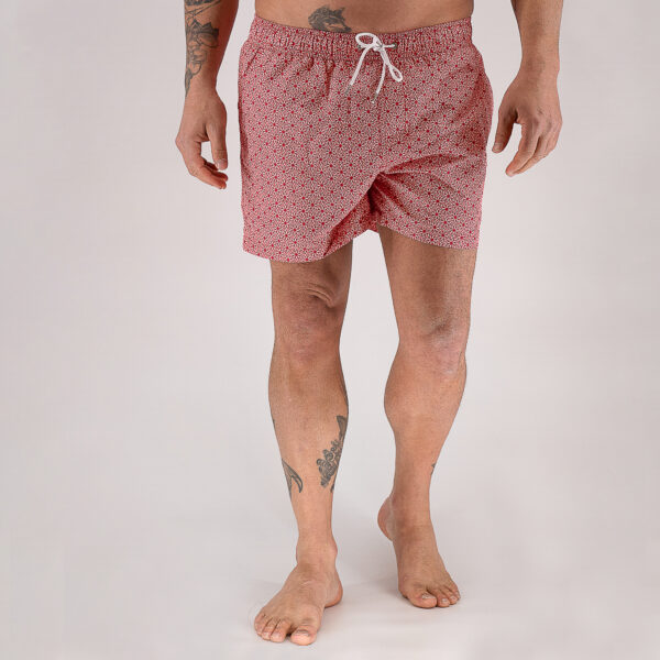 Μαγιό με μικροσχέδιο Guy Laroche κόκκινο GLES16A25056_2 - M, Κόκκινο