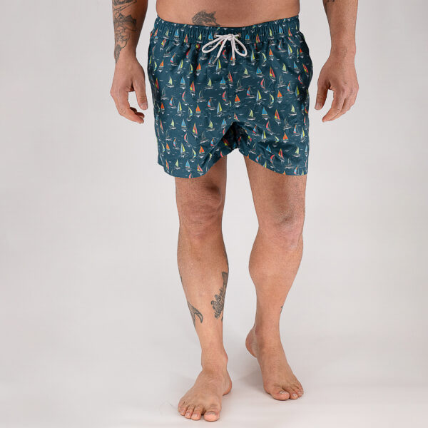 Μαγιό με καραβάκια Guy Laroche πράσινο GLES16A25059_9