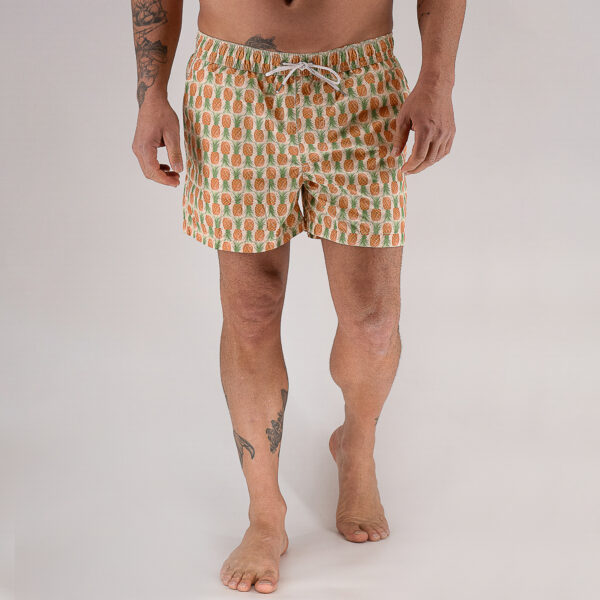 Μαγιό Guy Laroche με σχέδιο ανανά μπεζ GLES16J25022_11