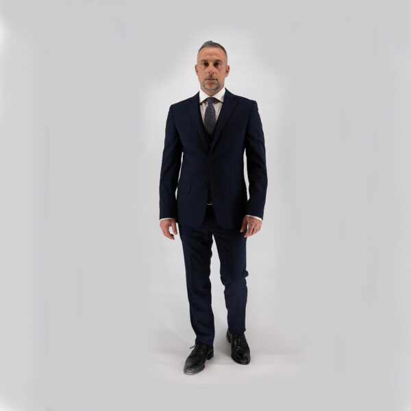 Κοστούμι με γιλέκο Guy Laroche μπλε fit line GLFS11706_10121G_30