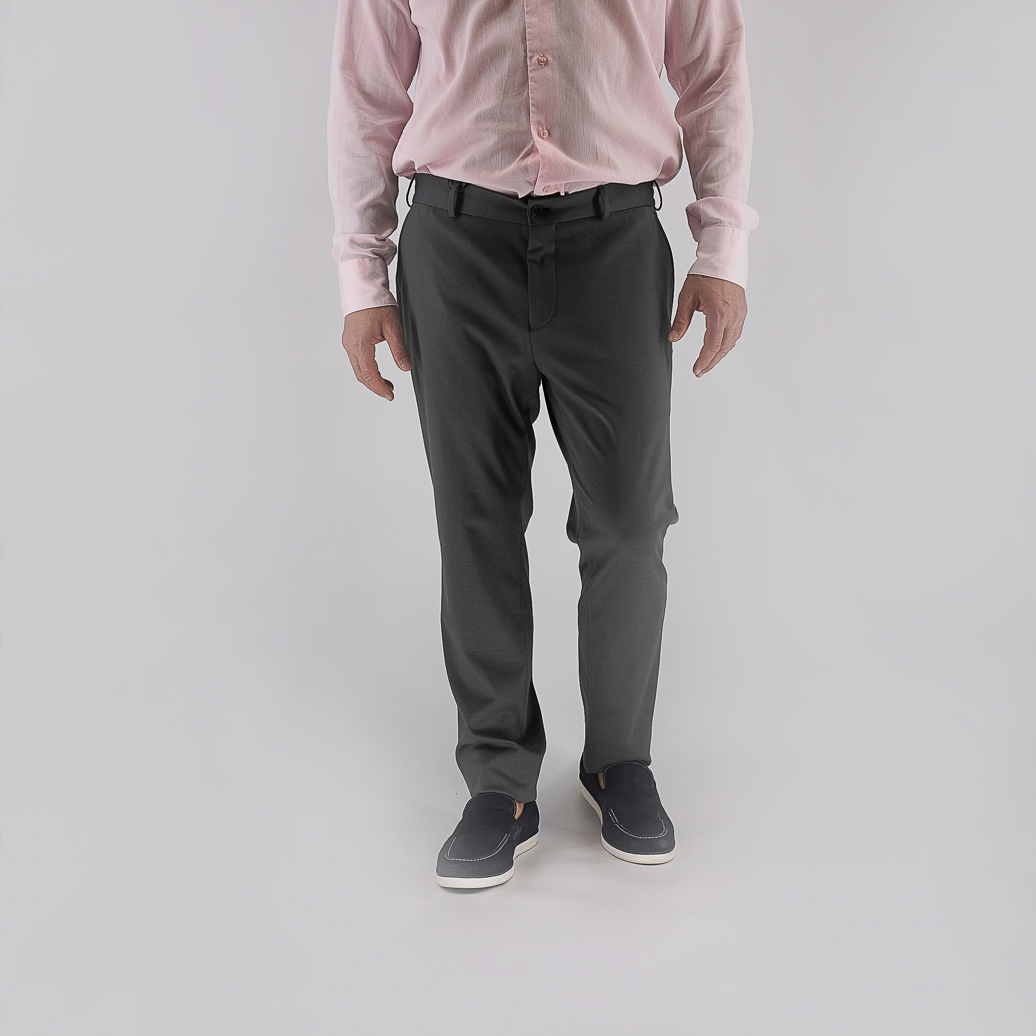 Παντελόνι με λάστιχο Guy Laroche λαδί modern fit GLFS12355_2088_24