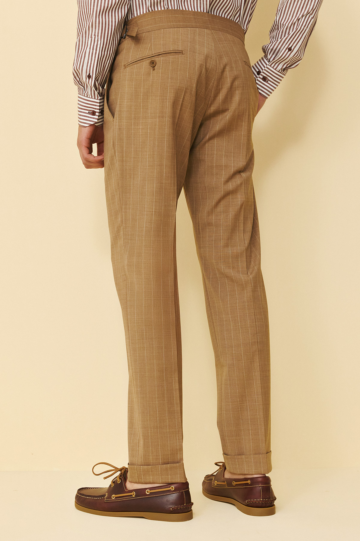 Κοστούμι ριγέ Guy Laroche κάμελ fit line GLFS11139_856N-098R_5 - Image 12