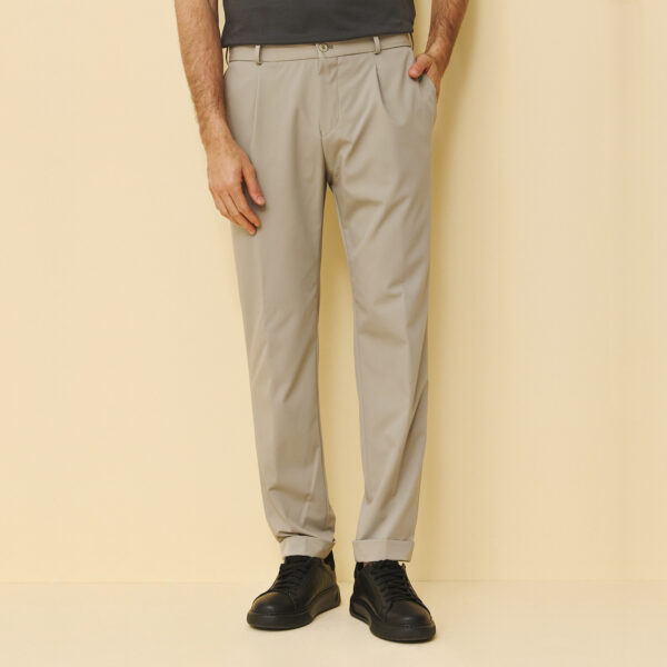 Παντελόνι με λάστιχο Guy Laroche γκρι modern fit GLFS12172_0884TR_40 - 40, Γκρι
