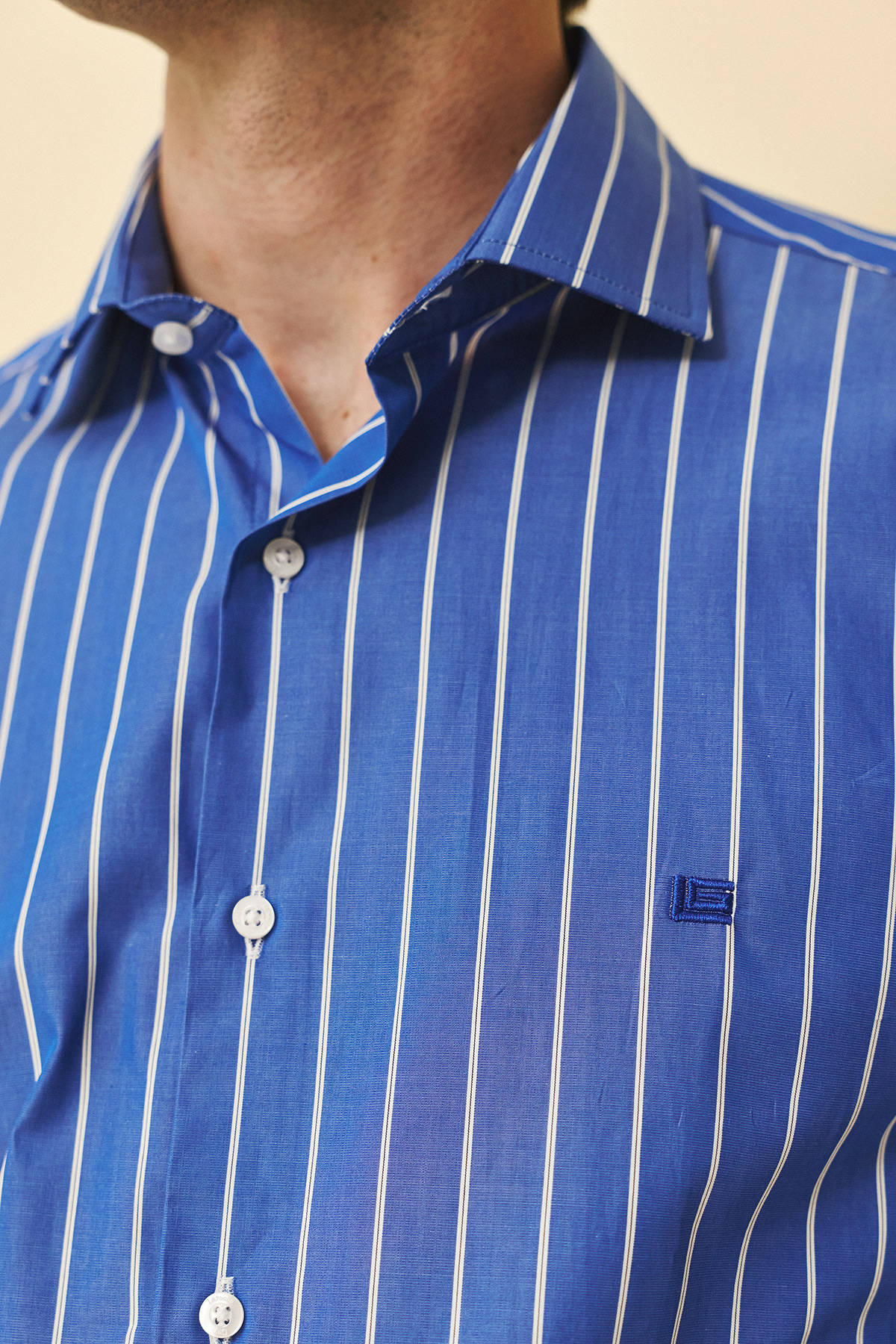 Πουκάμισο ριγέ Guy Laroche μπλε regular fit GLFS18311_CL_2 - Image 4