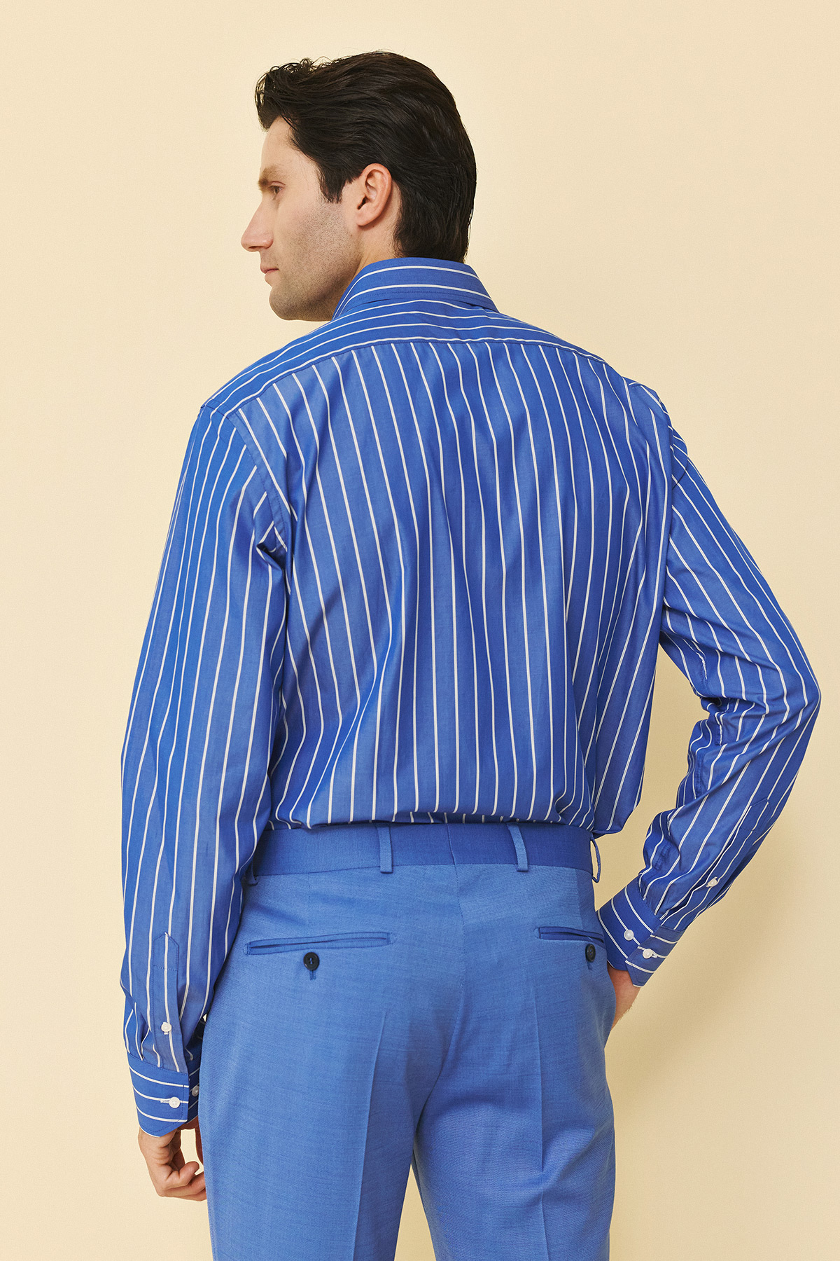 Πουκάμισο ριγέ Guy Laroche μπλε regular fit GLFS18311_CL_2 - Image 5