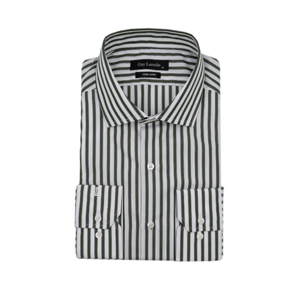 Πουκάμισο ριγέ Guy Laroche πράσινο fit line GLFS18248_SL_1
