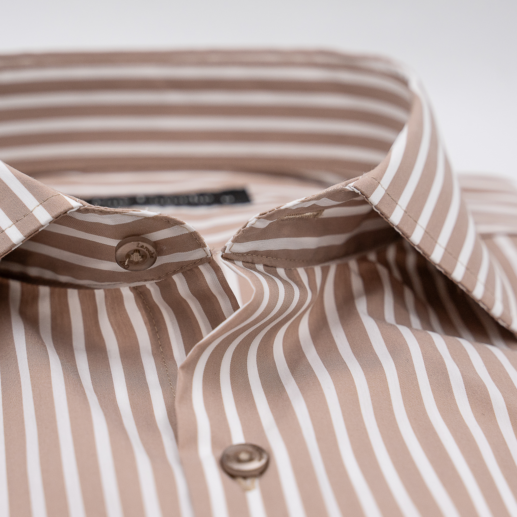 Πουκάμισο ριγέ Guy Laroche λευκό με ταμπά regular fit GLFS18334_CL_2 - Image 2
